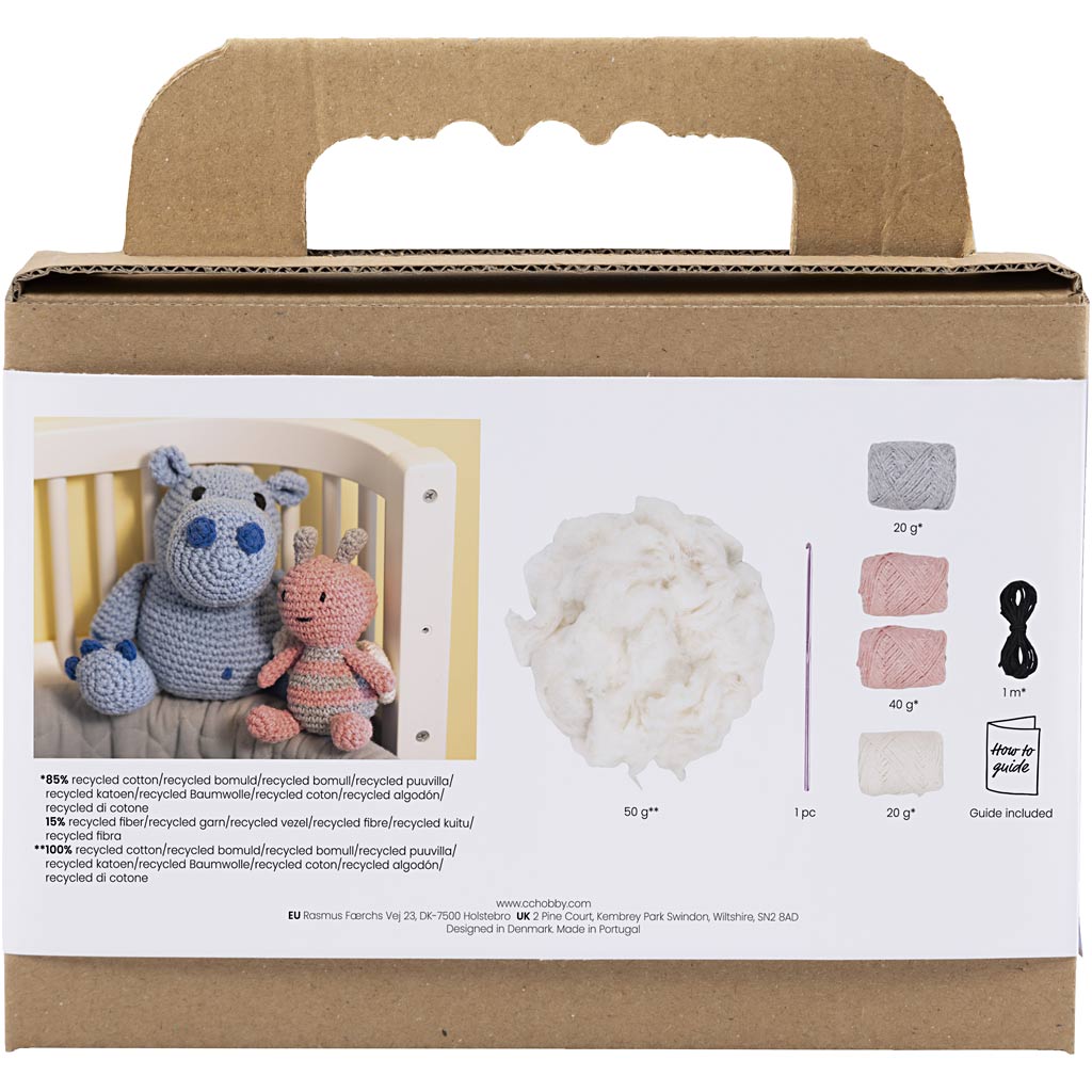 Set hobby Creative Company amigurumi, ape, colori pastello, 1 scatola