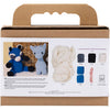 Set hobby Creativ Company amigurumi, procione, nero, blu, 1 scatola
