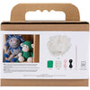 Creativ company hobby set amigurumi, mono, verde, blanquecino, 1 caja