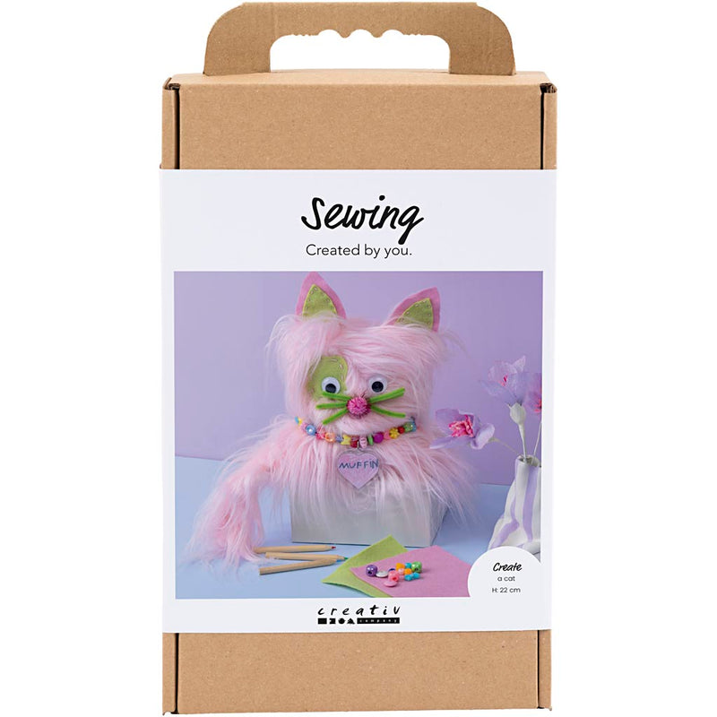 Set hobby cucito Creative Company, gatto, vari colori, 1 scatola