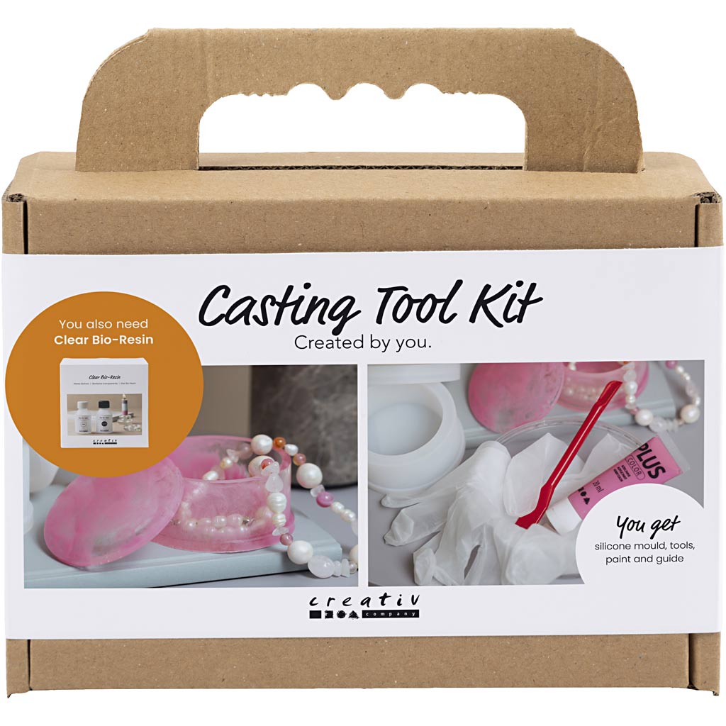 Set di strumenti per casting Creative Company, trasparente lucido, colori trasparenti, 1 scatola