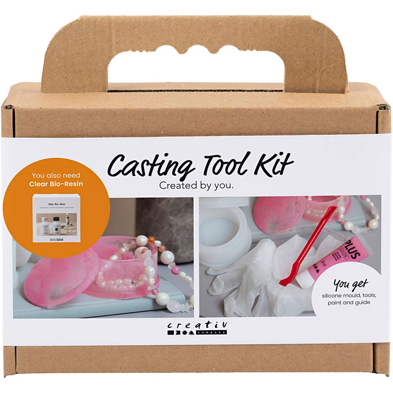 Set di strumenti per casting Creative Company, trasparente lucido, colori trasparenti, 1 scatola