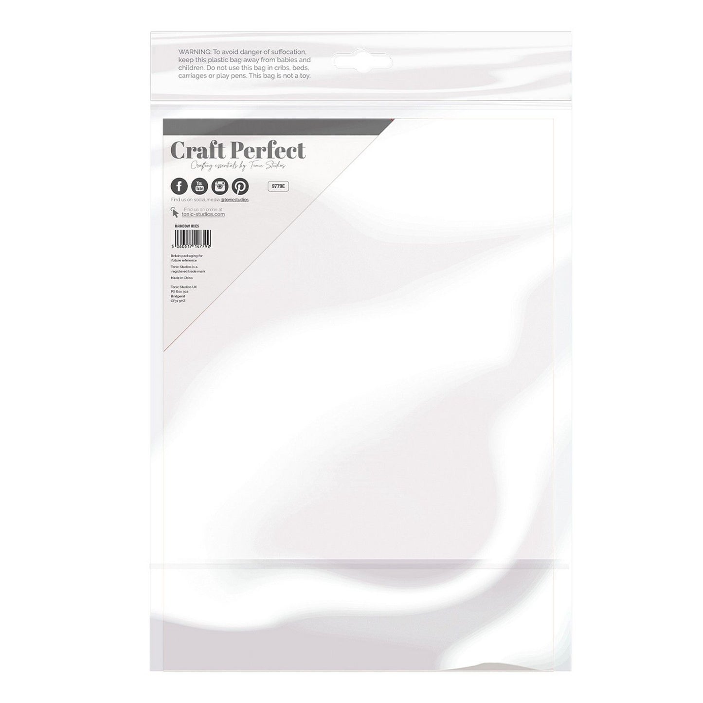 Craft perfect by tonic studios craft perfect • mirror card iridescent 250g rainbow hue 5pcs