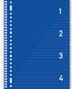 Blocco Kangaro 4 in 1 - a4 - linea - 200 pagine - 80 grammi - blu - k-58381
