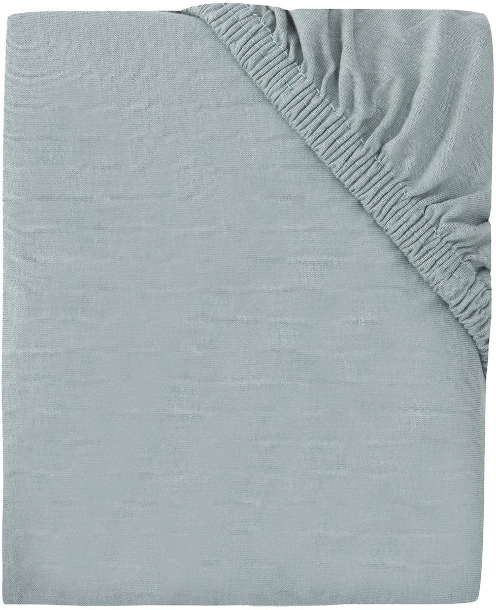 Lenzuolo con angoli Jollein - jersey - 60 x 120 cm - verde mare
