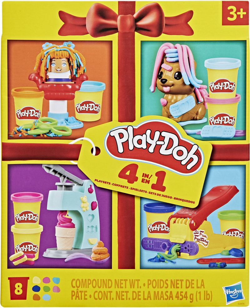 Mini play-doh, set da gioco 4 in 1