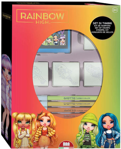 Timbri ad alto rainbow multiprint set con 4 francobolli