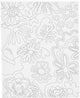 Creativ company schildercanvas met print bloemen - 24x30cm