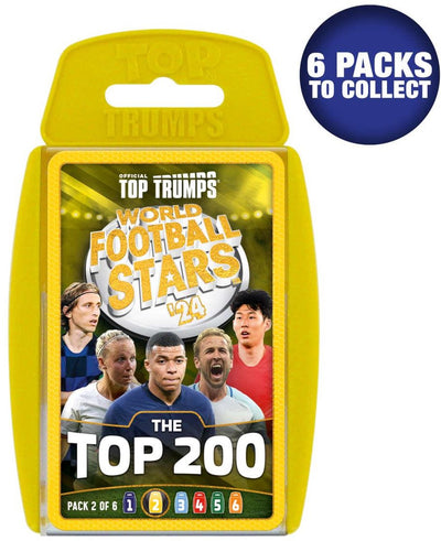 Los mejores movimientos ganadores triunfan - juego de cartas - top 200 de las estrellas del fútbol mundial - paquete 2 6 - inglés