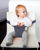 Minimonkey mini chair pocket - travel reis kinderstoel - grijs - geschikt voor stokke tripp trapp - compact kinderzitje ideaal voor op reis