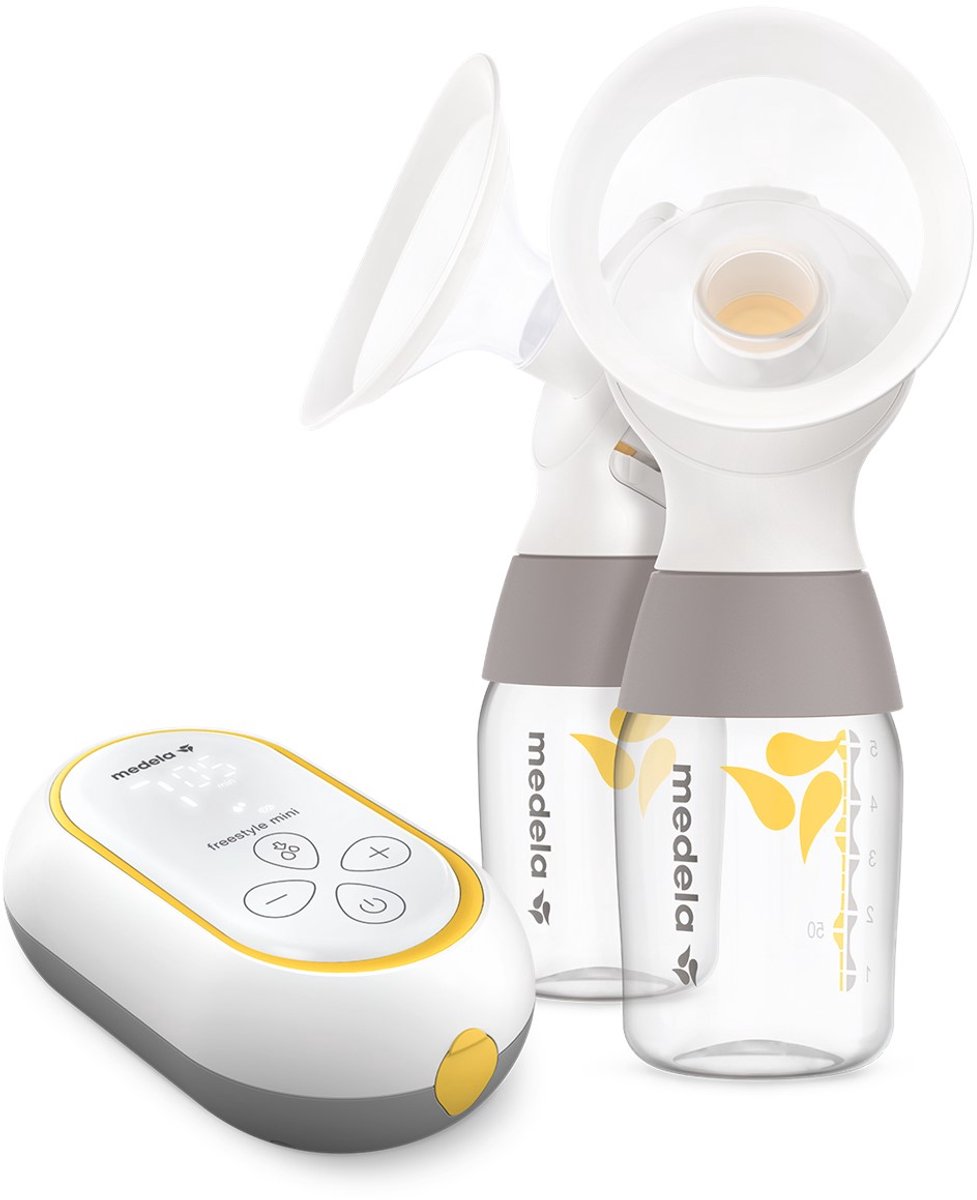 Medela freestyle mini classic - extractor de leche eléctrico doble - batería recargable