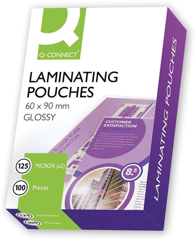 Bolsa para plastificar Q-connect 2x 125 micras 60x90mm 100 piezas