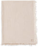 Jollein coperta culla 120x120 cm - frange riga biscotto avorio - gots