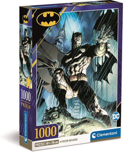 Clementoni - puzzle - 1000 piezas - batman 2020 - a partir de 14 años - colección de alta calidad