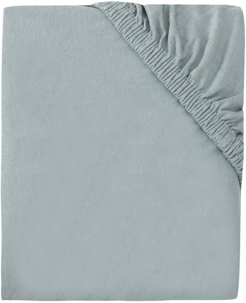 Lenzuolo con angoli Jollein - jersey - 60 x 120 cm - verde mare