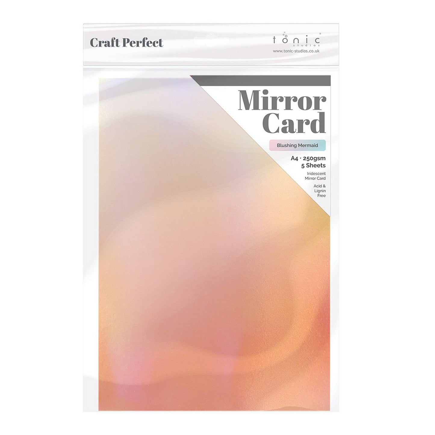 Craft Perfect di Tonic Studios Craft Perfect • cartoncino specchiante iridescente 250g angel fire 5pz