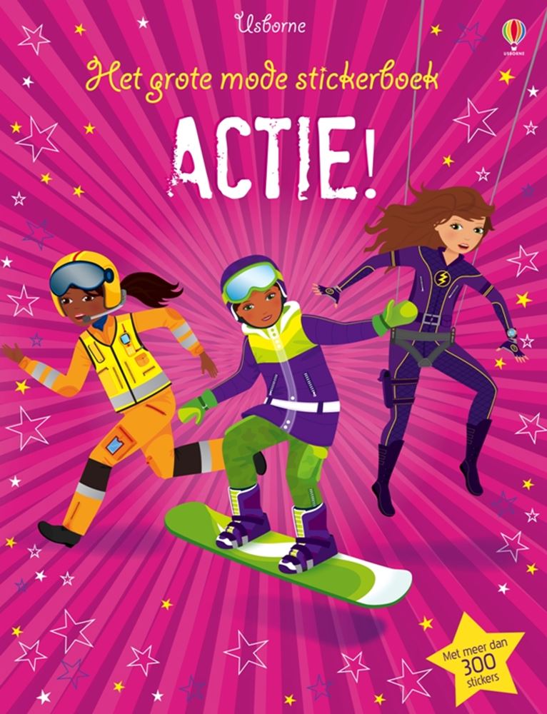 Libro grande de pegatinas de moda: acción. 4+
