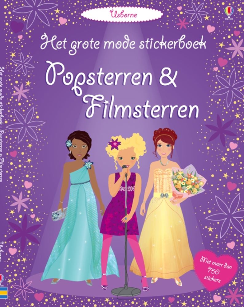 Gran libro de pegatinas de moda: estrellas del pop