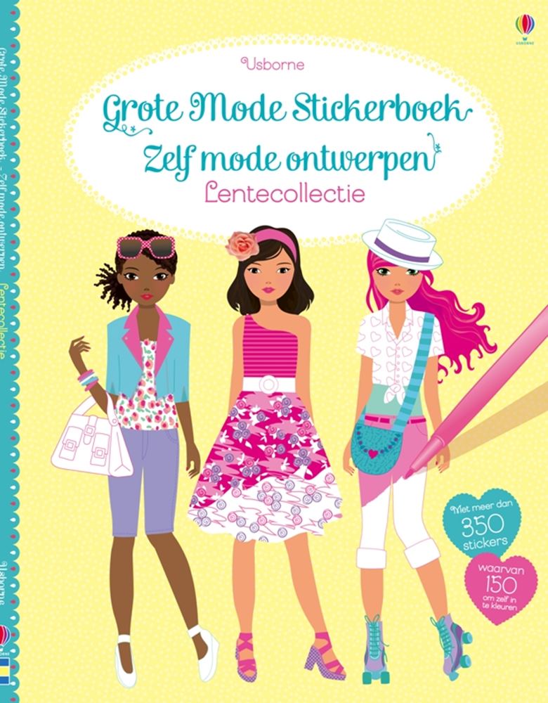 Gran libro de pegatinas de moda: colección de primavera