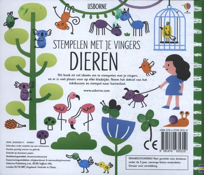 Stamping con le dita - Animali