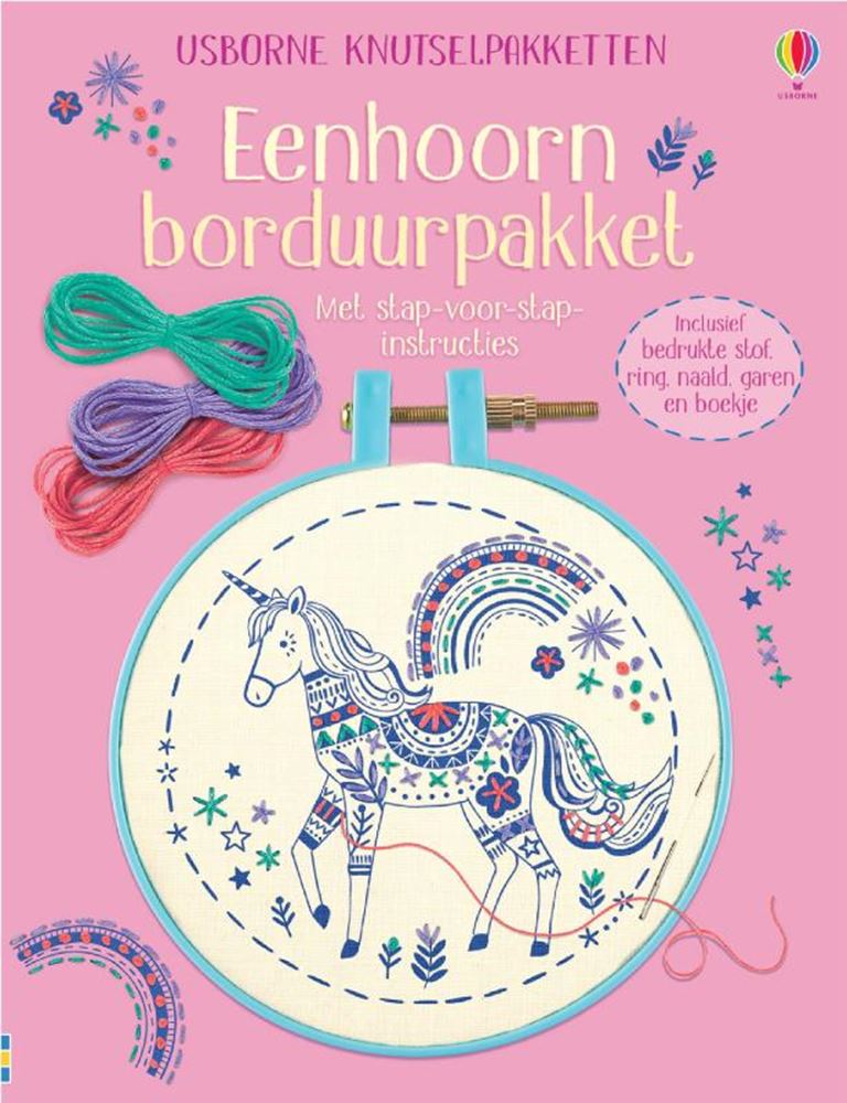 Kit de punto de cruz de unicornio. 7+
