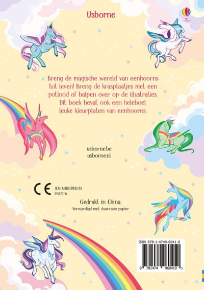 Wpg editores libro de tarjetas para rascar unicornios