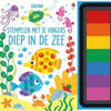 Estampando con los dedos - profundidad en el mar