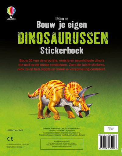 Construye tu propio libro de pegatinas de dinosaurios