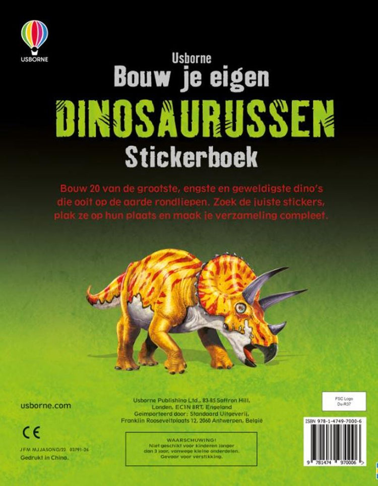 Construye tu propio libro de pegatinas de dinosaurios