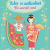 Sticker en aankleedboek de wereld rond.