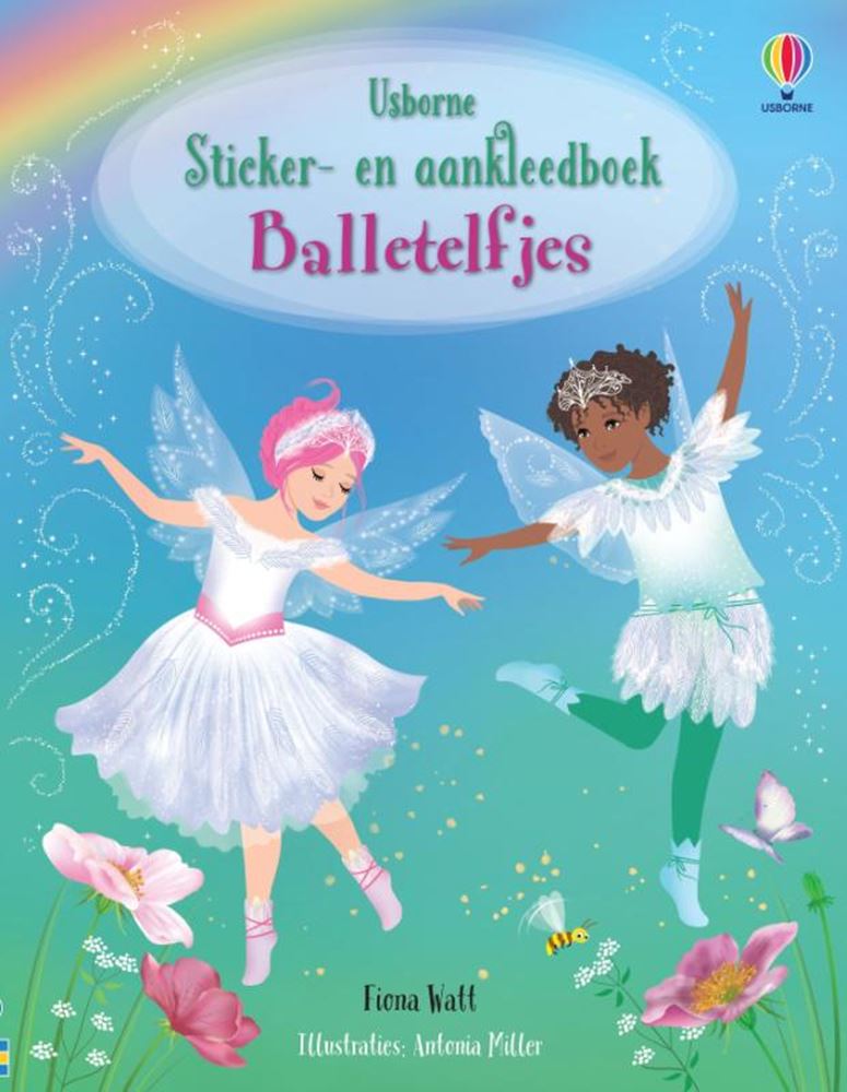 Pegatina y libro para vestir hadas del ballet.