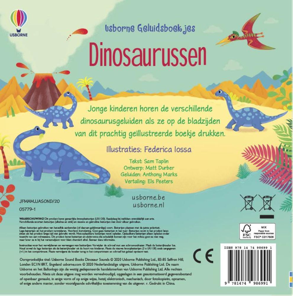 Dinosaurios de Libro de sonido