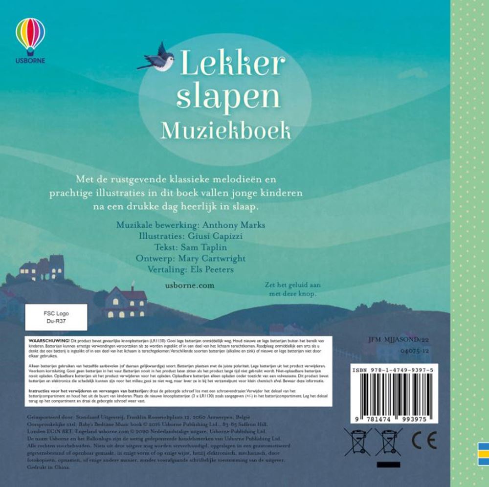 Geluidenboek: lekker slapen. 0+