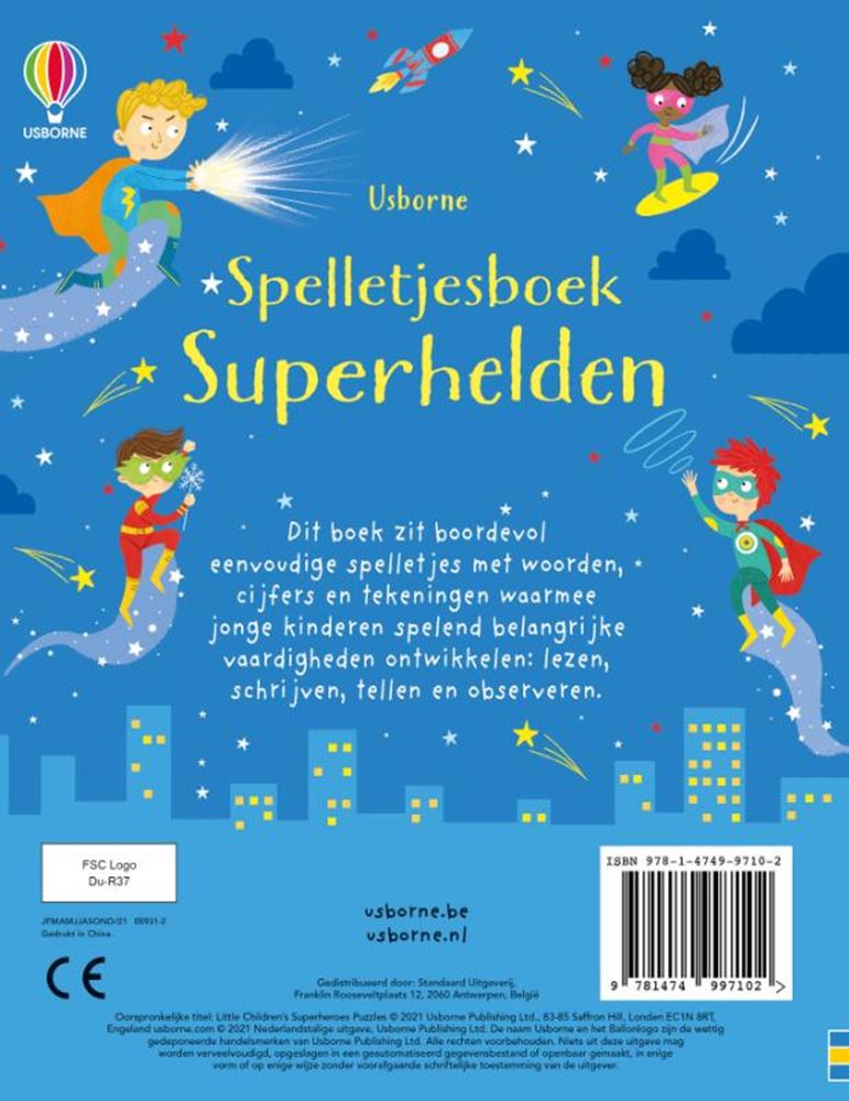 Spelletjesboek superhelden. 5+