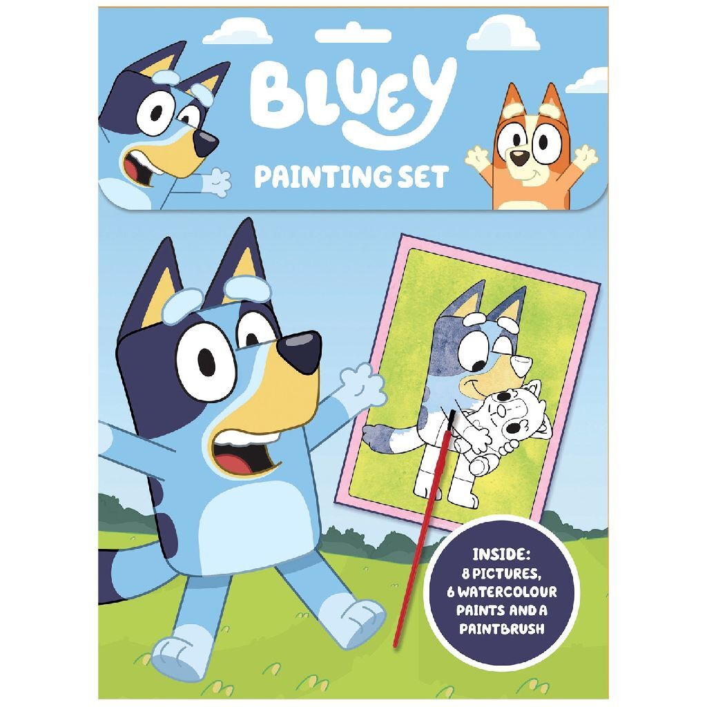 Juego de pintura azul