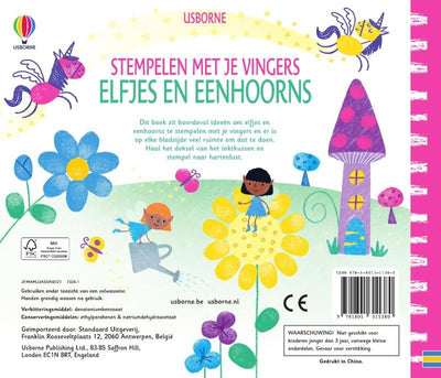 Stamping con le dita - Elfi e unicorni