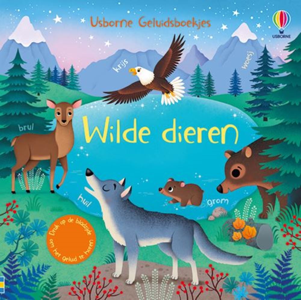 Geluidenboek: wilde dieren. 1+