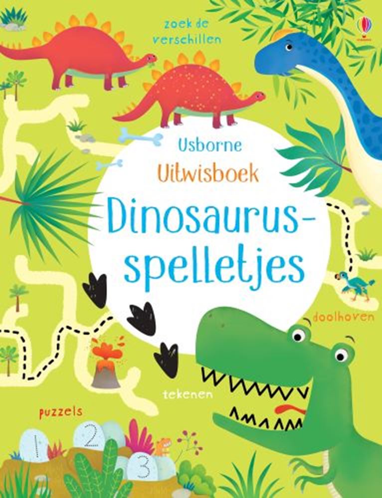 Cancella il libro. giochi di dinosauri. 3+
