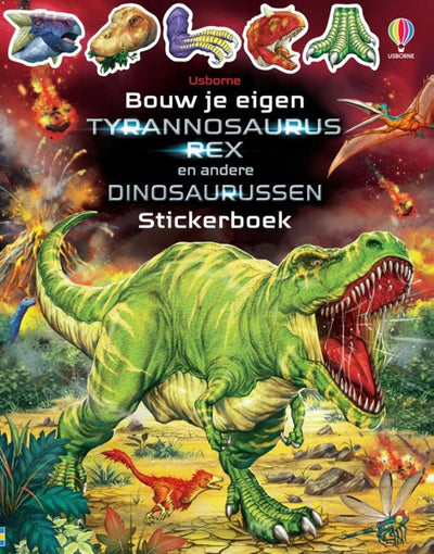 Wpg uitgevers costruisci il tuo tyrannosaurus stickerboek