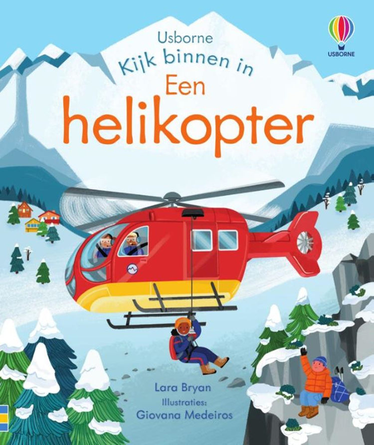 Kijk binnen in een helikopter. 3+