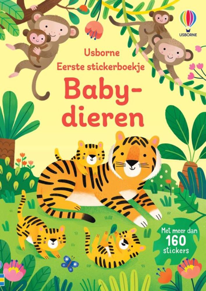 Libro de pegatinas: animales bebés. 3+