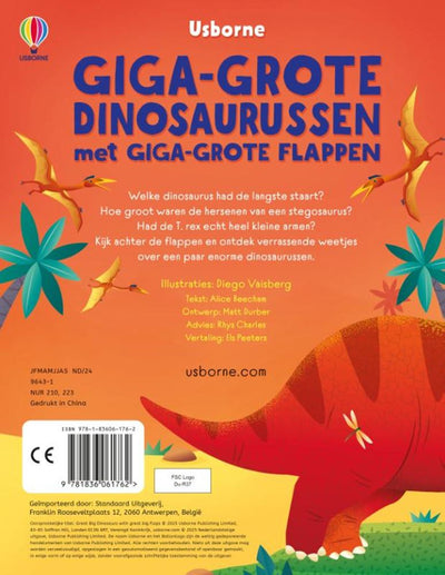 Book Giga-Grote Dinosaurs with huge flaps