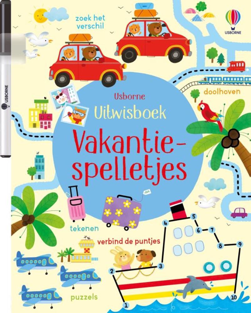 Libretto cancellabile: giochi delle vacanze. 3+
