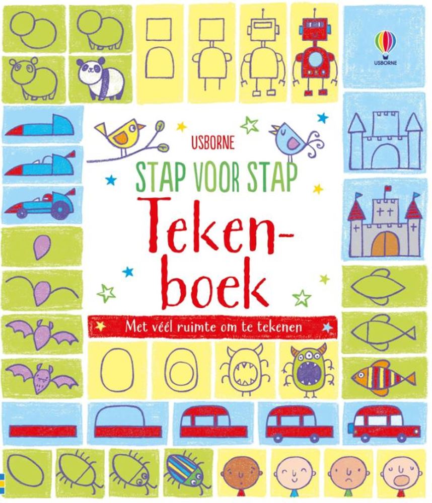 Step by step drawing book 4+