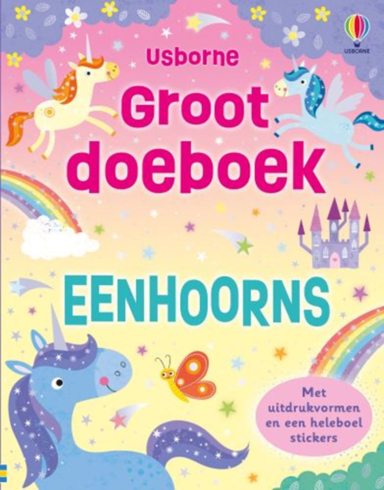 Libro de actividades grande unicornios 4+