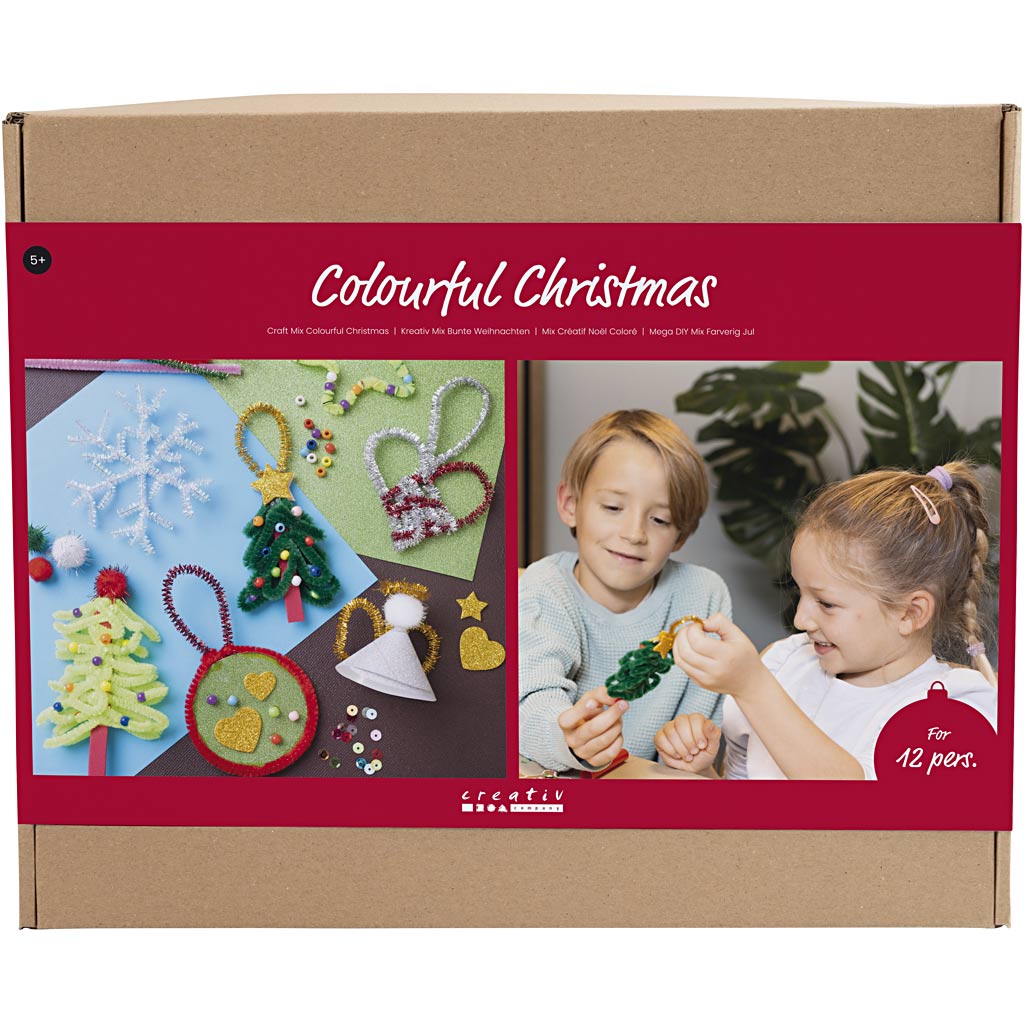 Creativ company group set colorful Christmas, Christmas figures, various colors, 1 box