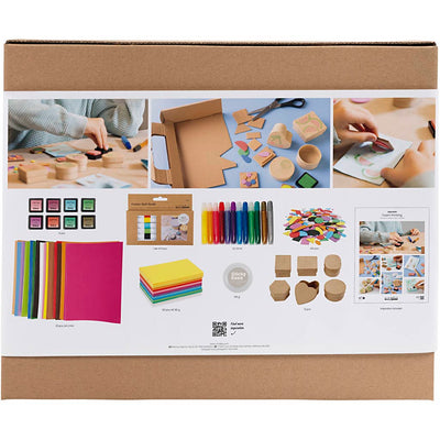 Creativ company group set de impresiones, tarjetas y cajas de espuma, 1 caja