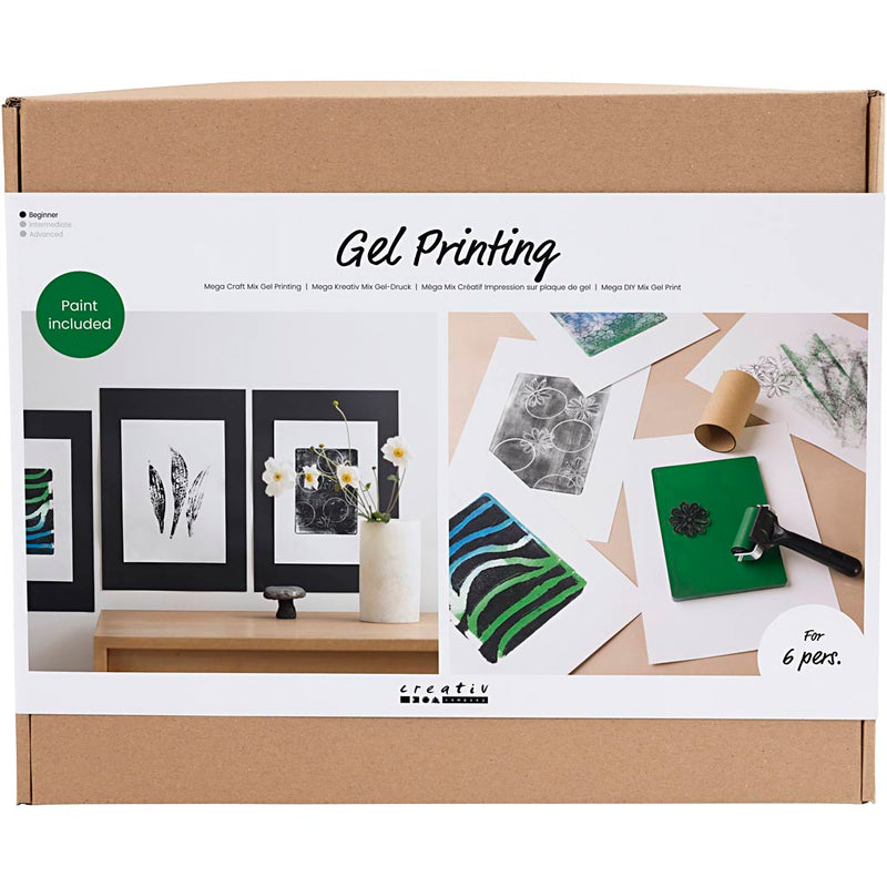 Set gruppo aziendale Creativ stampa gel, stampe colorate, 1 scatola