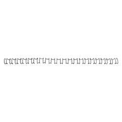 Rilegatura dorsi wirebind 21 gbc metallo 21 anelli 10mm 100 pezzi