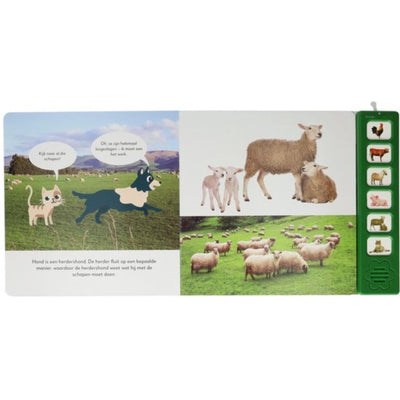 Tarjetas orales Escuchar el libro de sonido de los animales de granja